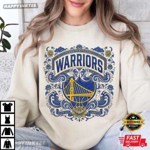 Golden State Warriors Champions Basketball Folk Art T Shirt (1)