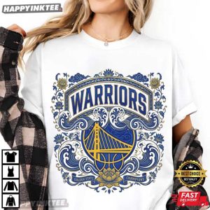 Golden State Warriors Champions Basketball Folk Art T Shirt (3)