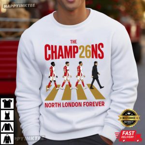 Arsenal Champions Premier League 2026 North London Forever T Shirt (4)