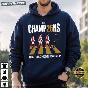 Arsenal Champions Premier League 2026 North London Forever T Shirt (1)