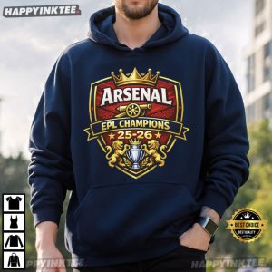 Arsenal EPL Champions 25 26 Soccer T Shirt (3)