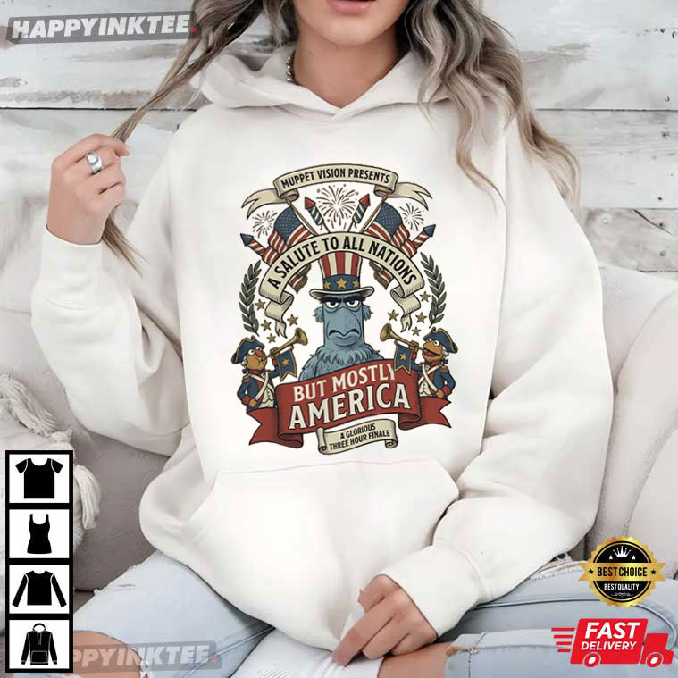 Sam The Eagle A Salute To All Nations But Mostly America Muppets T-Shirt Sam The Eagle A Salute To All Nations But Mostly America Muppets T-Shirt