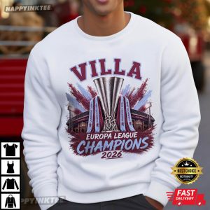 Aston Villa Europa League Champions 2026 T Shirt (1)
