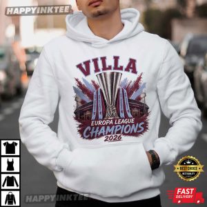 Aston Villa Europa League Champions 2026 T Shirt (2)