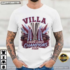 Aston Villa Europa League Champions 2026 T Shirt (3)