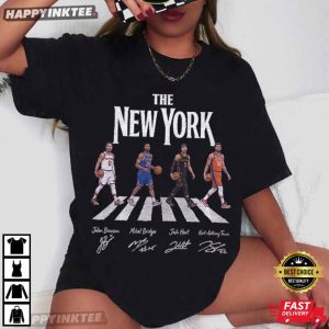 New York Knicks Abbey Road Style Basketball Fan Gift T Shirt (4)