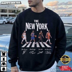 New York Knicks Abbey Road Style Basketball Fan Gift T Shirt (1)