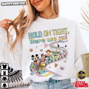 Slinky Dog Hold On Tight Here We Go Toy Story Disney T Shirt (1)