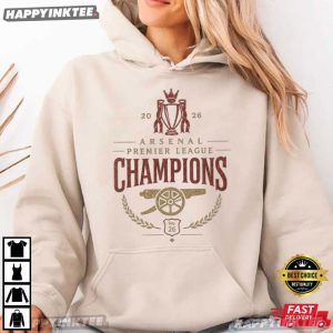 Arsenal Premier League Champions 2026 Winner Football T Shirt (2)
