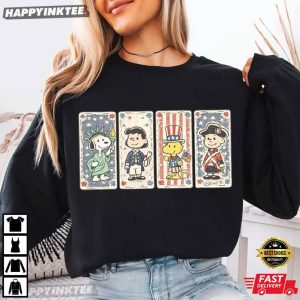 Snoopy Peanuts America 250th Anniversary 4th of July T Shirt (1)