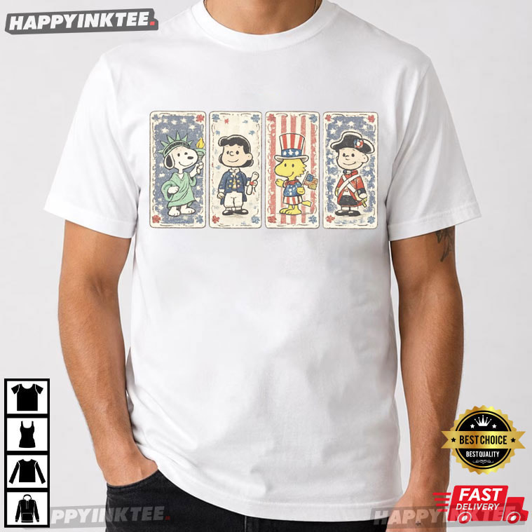 Snoopy Peanuts America 250th Anniversary 4th of July T-Shirt Snoopy Peanuts America 250th Anniversary 4th of July T-Shirt