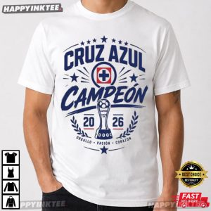 Cruz Azul Campeon Liga MX Clausura 2026 Soccer T-Shirt