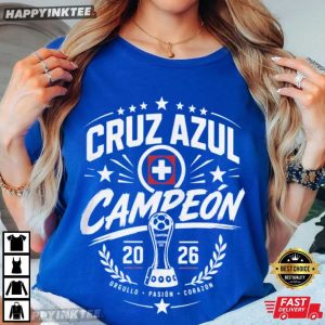 Cruz Azul Campeon Liga MX Clausura 2026 Soccer T Shirt (2)