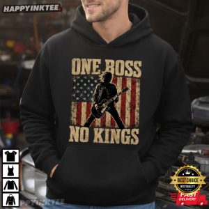 Bruce Springsteen One Boss No Kings Vintage American Flag Rock T Shirt (3)