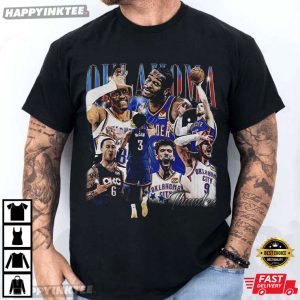 Oklahoma City Thunder Starting Five Basketball T Shirt (1)