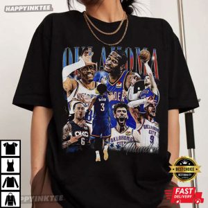 Oklahoma City Thunder Starting Five Basketball T Shirt (3)