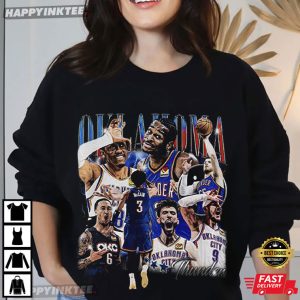 Oklahoma City Thunder Starting Five Basketball T Shirt (4)