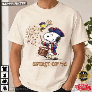 Spirit Of 76 Snoopy Woodstock Patriotic 4th Of July T Shirt (3)