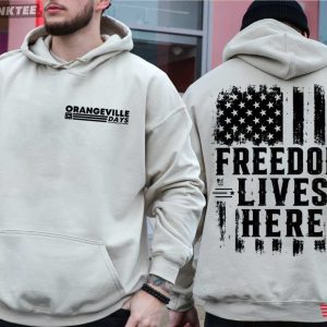 Orangeville Days Freedom Lives Here T Shirt (4)