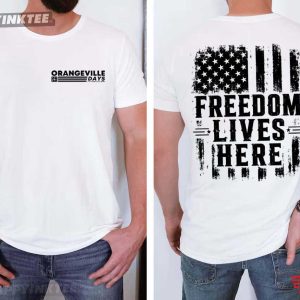 Orangeville Days Freedom Lives Here T Shirt (3)