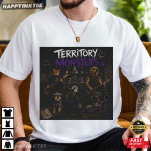 Territory Monsters Heavy Metal Dog & Cat Band Funny Rock Pet T Shirt (2)