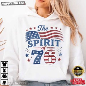 Spirit Of 76 USA 250th Anniversary Patriotic American Flag T Shirt (4)