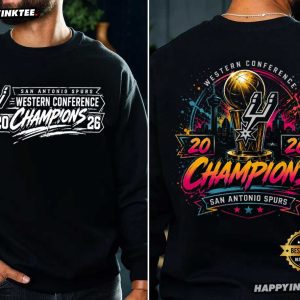 San Antonio Spurs Champions 2026 Western Conference Basketball T Shirt (4)