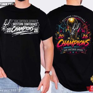 San Antonio Spurs Champions 2026 Western Conference Basketball T Shirt (2)