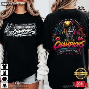 San Antonio Spurs Champions 2026 Western Conference Basketball T Shirt (3)