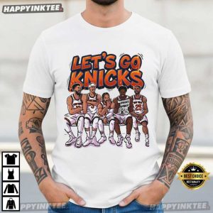 Let’s Go Knicks Five Starting New York Basketball T-Shirt