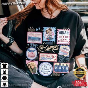 Off Campus Stamps Briar University Hockey Romance Series T Shirt (2)