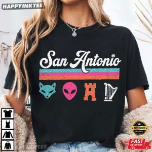 San Antonio Spurs Fox Alien Castle Harper Texas Basketball T Shirt (4)