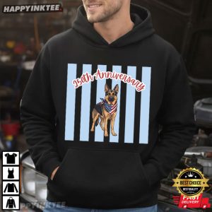 German Shepherd USA 250th Anniversary 4th of July T Shirt (2)