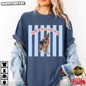 German Shepherd USA 250th Anniversary 4th of July T Shirt (3)