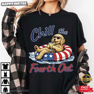 Goldendoodle Chill The Fourth Out Funny Dog Lover 4th of July T Shirt (4)