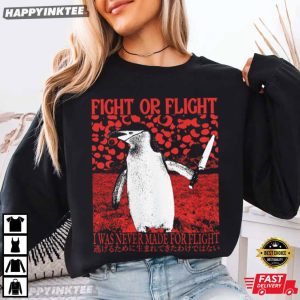 Penguin Fight or Flight Vintage Japanese T Shirt (1)