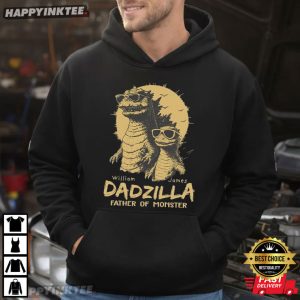 Dadzilla Father Of Monster Day Gifts for Dad Custom Name Kids T Shirt (2)