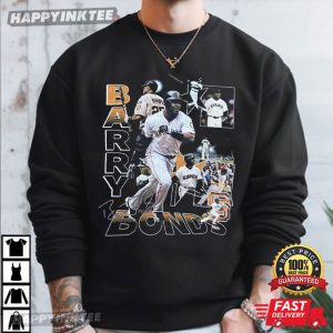 Barry Bonds Retro Baseball Legend Graphic T Shirt (1)