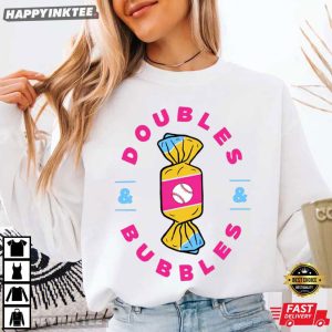 Doubles Bubbles Drip Candy Baseball T Shirt (3)