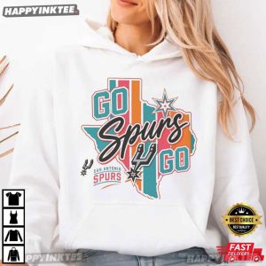 Go Spurs Go San Antonio Spurs Texas Basketball NBA T Shirt (2)
