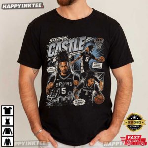 Stephon Castle San Antonio Spurs Basketball NBA T-Shirt