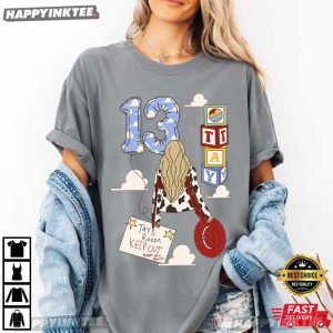Toy Story Land Custom Name Room Keep Out 13th Birthday T Shirt (2)