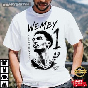 Victor Wembanyama Wemby 1 San Antonio Spurs T Shirt (3)