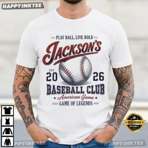 Custom Name Baseball Club Gift For Baseball Lover T Shirt (3)