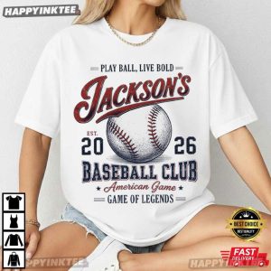 Custom Name Baseball Club Gift For Baseball Lover T Shirt (4)