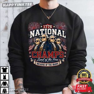 Founding Fathers 1776 National Champs 4th of July T Shirt (1)