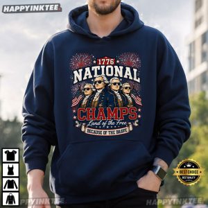 Founding Fathers 1776 National Champs 4th of July T Shirt (2)