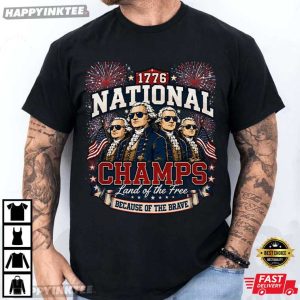 Founding Fathers 1776 National Champs 4th of July T Shirt (3)