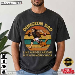 Dungeon Dad Like A Regular Dad But With More Chaos LitRPG Dad Gift T Shirt (4)