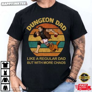 Dungeon Dad Like A Regular Dad But With More Chaos LitRPG Dad Gift T Shirt (3)